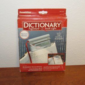 Franklin Merriam-Webster Dictionary Page Mark w/ Book Light RDC-525 NEW OPEN BOX